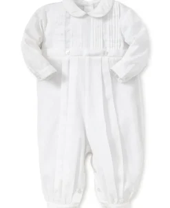 Kissy Kissy Alexander Christening Suit> Smocking + Hand Embroidery