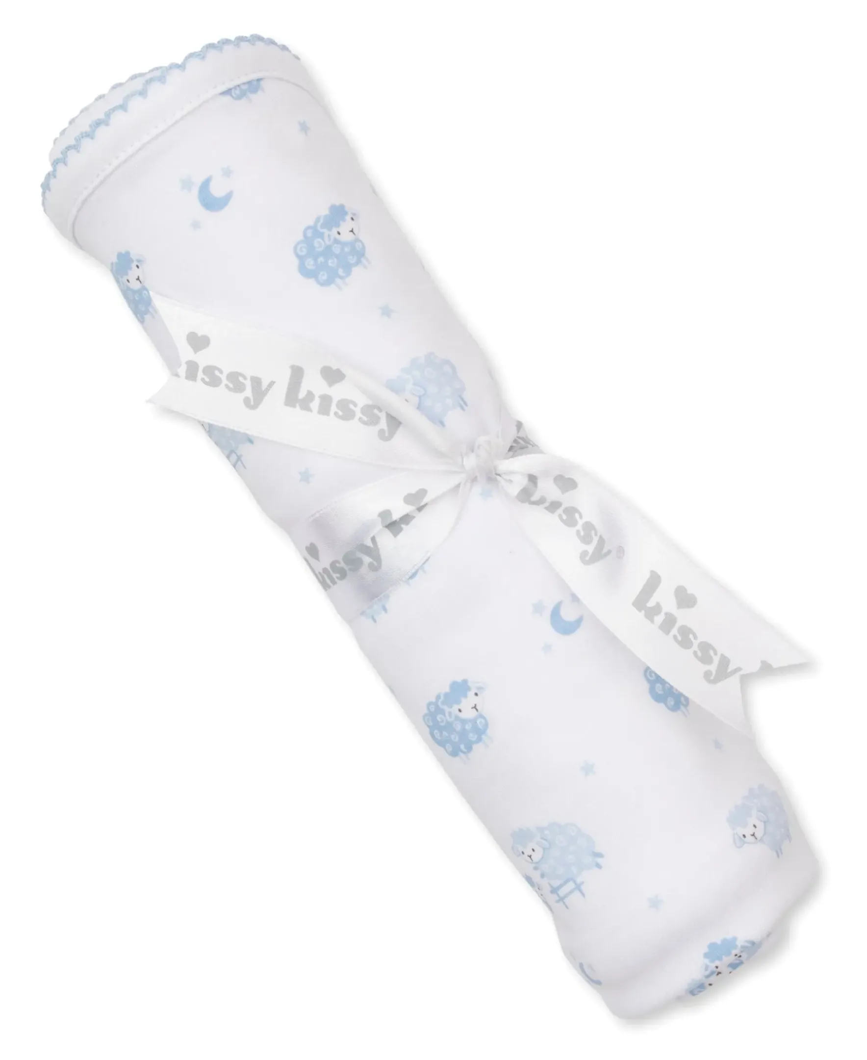 Kissy Kissy Baa Baa Baby Sheep Blue Blanket> Blankets