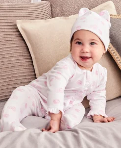 Kissy Kissy Baa Baa Baby Sheep Zip Footie> Footies|Pajamas