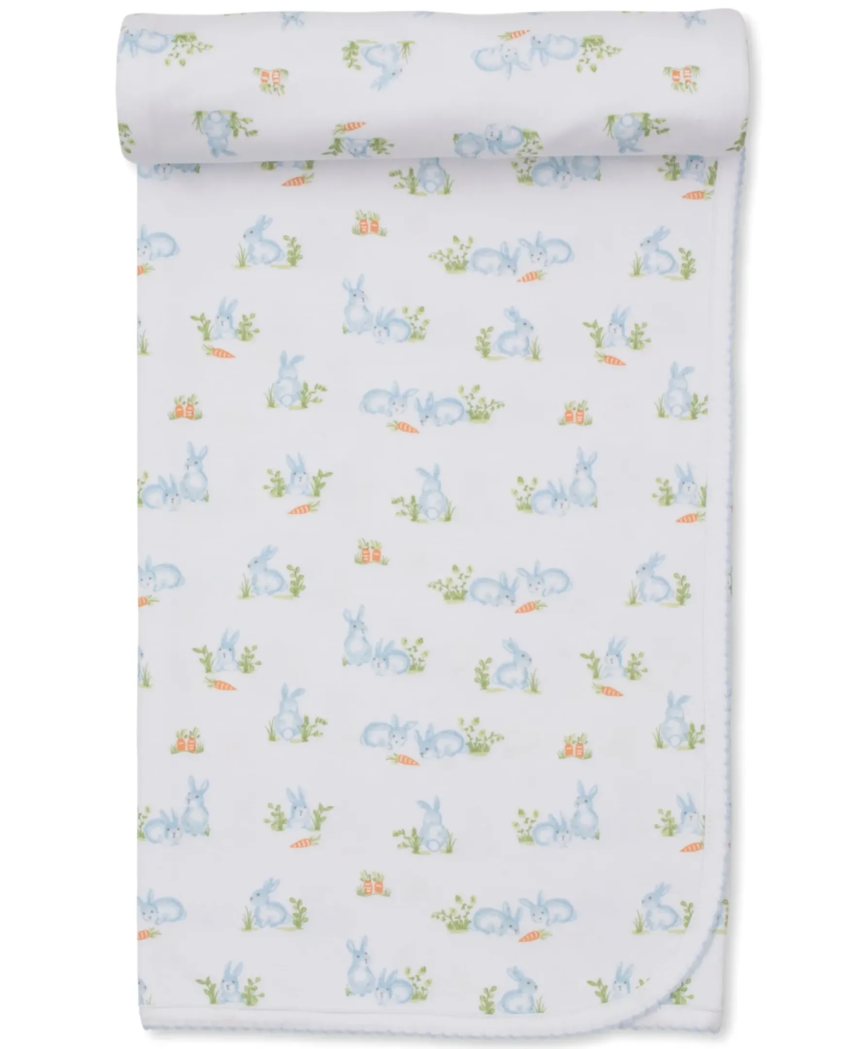 Kissy Kissy Baby Bunny Patch Blue Blanket> Blankets