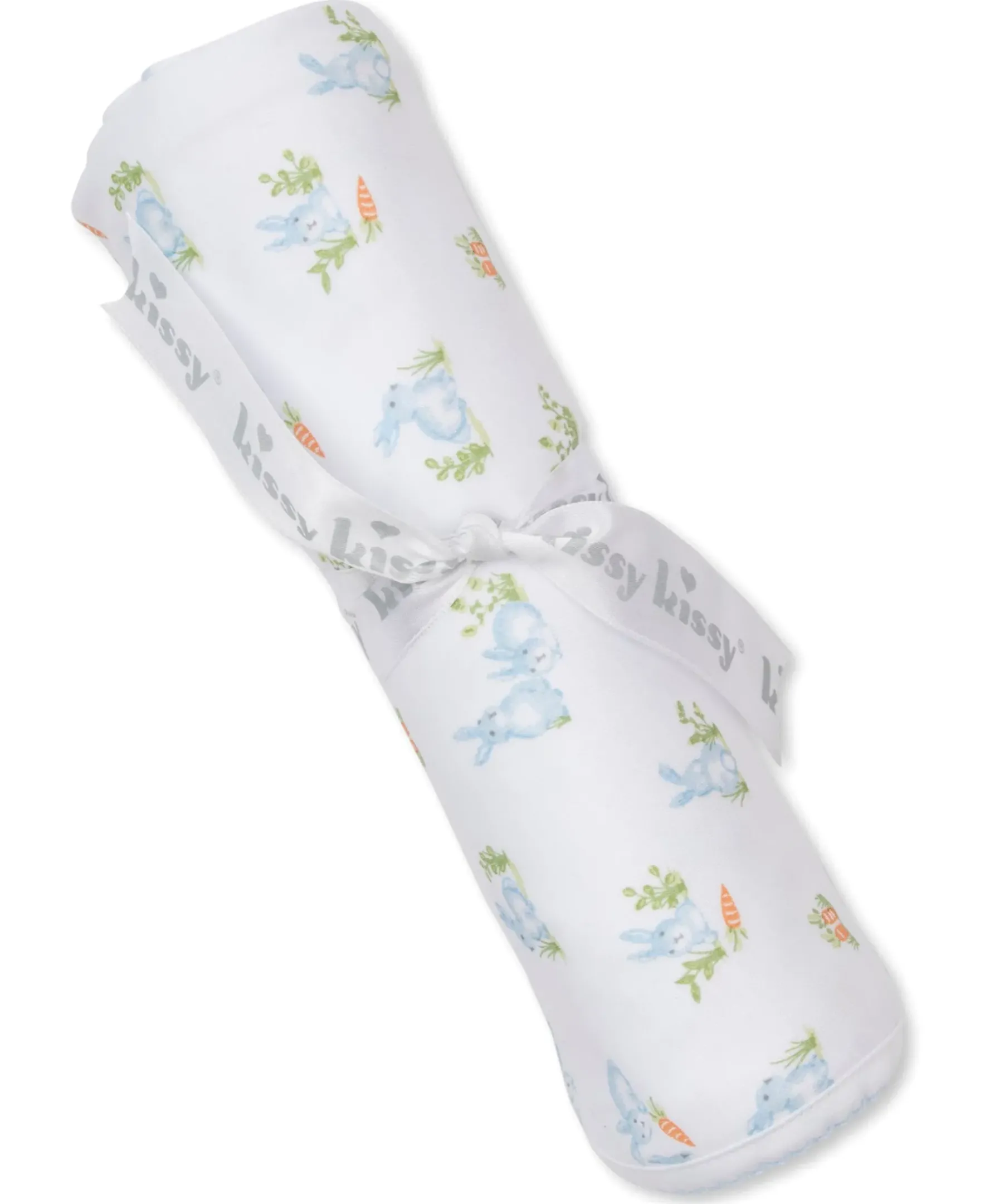Kissy Kissy Baby Bunny Patch Blue Blanket> Blankets