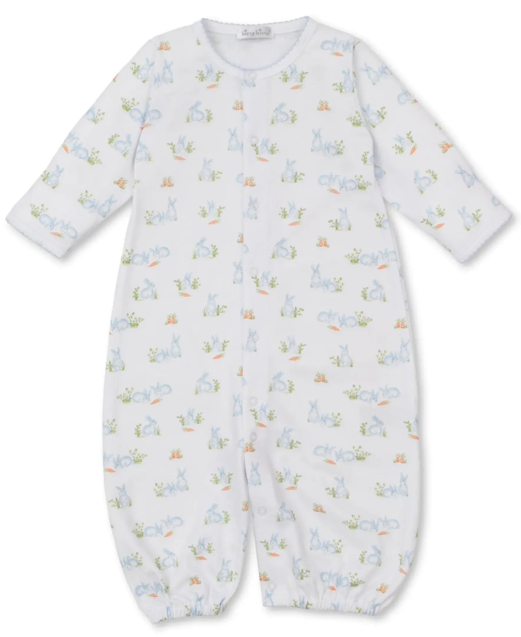 Kissy Kissy Baby Bunny Patch Blue Convertible Gown> Convertible Gowns