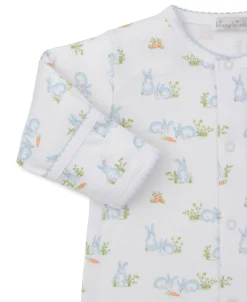 Kissy Kissy Baby Bunny Patch Blue Footie> Footies