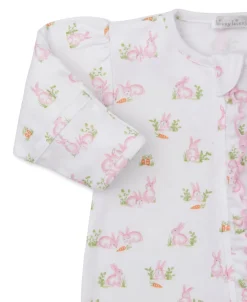 Kissy Kissy Baby Bunny Patch Zip Footie> Footies|Pajamas