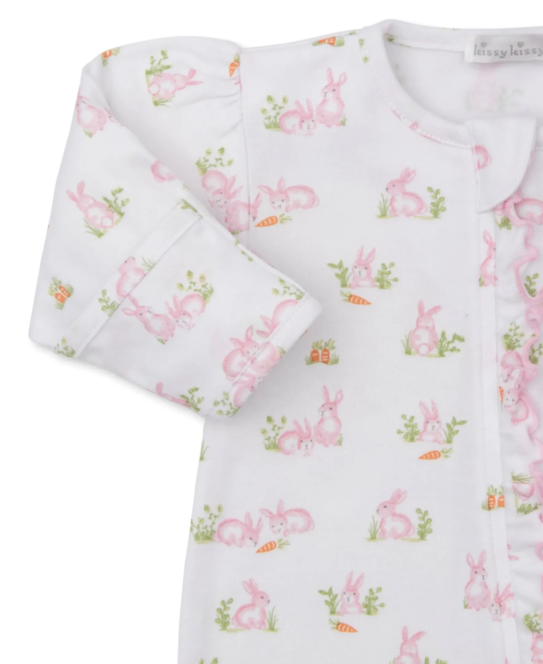 Kissy Kissy Baby Bunny Patch Zip Footie> Footies|Pajamas