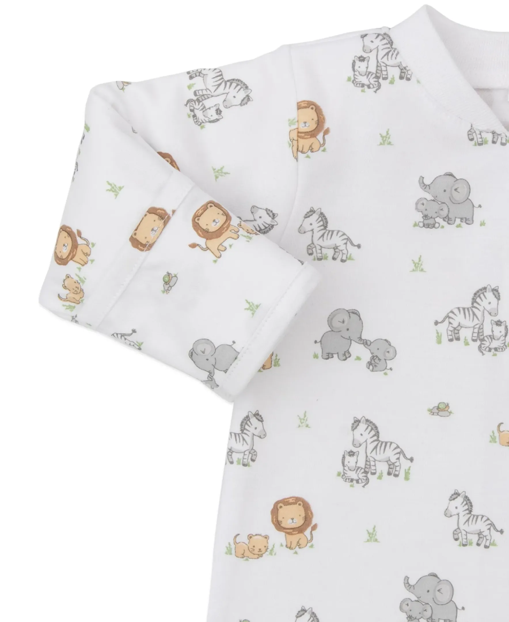 Kissy Kissy Baby Jungle Playdate Zip Footie> Footies|Pajamas