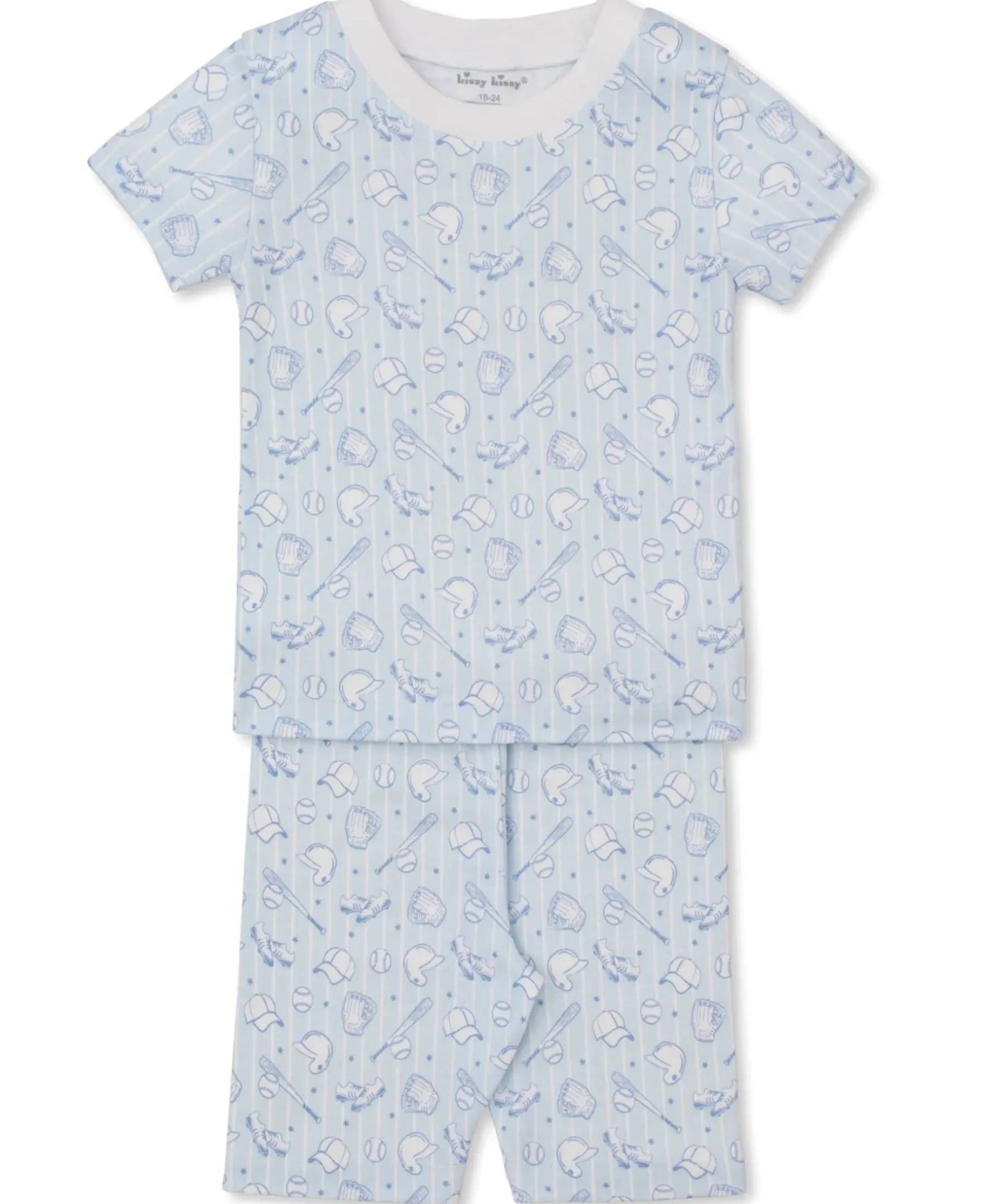 Kissy Kissy Backyard Baseball Toddler Short Pajama Set>Kids Pajamas|Pajamas