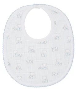 Kissy Kissy Beary Besties Blue Bib> Bibs