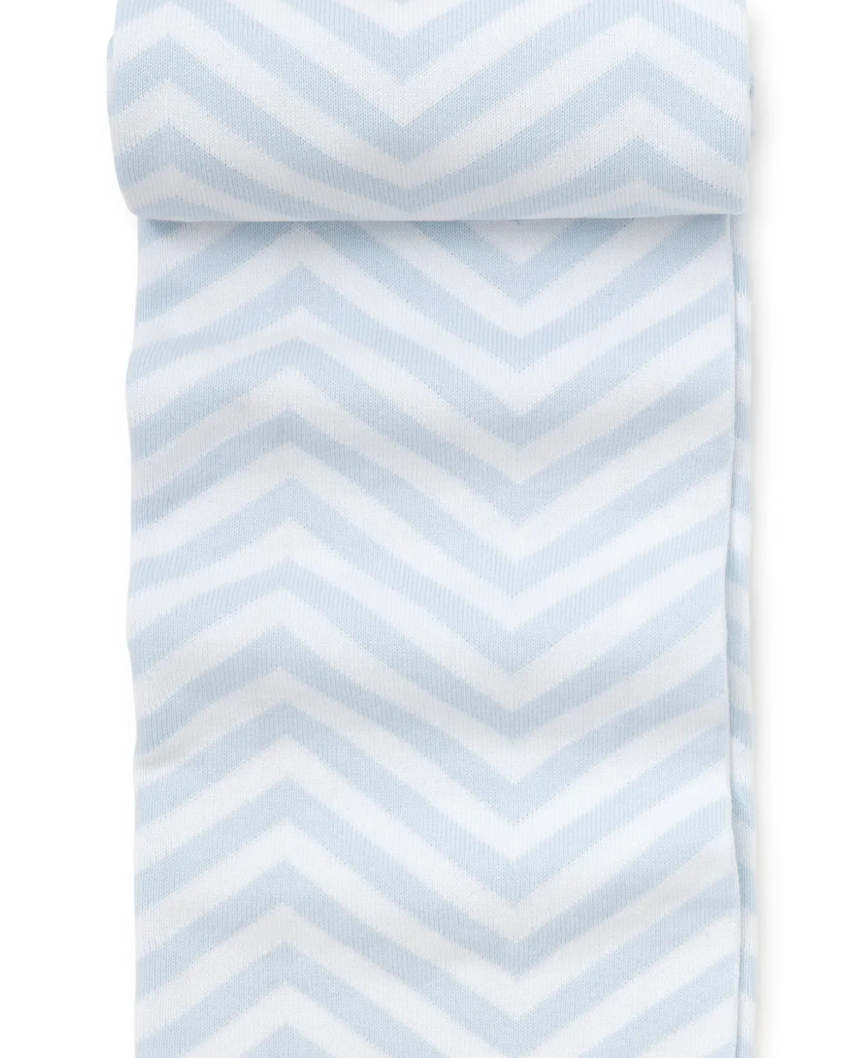 Kissy Kissy Blue Chevron Knit Novelty Blanket> Blankets|Classic Collections