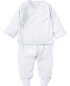 Kissy Kissy Blue Kissy Pointelle Cross Tee and Pant Set> Classic Collections