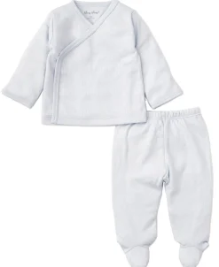 Kissy Kissy Blue Kissy Pointelle Cross Tee and Pant Set> Classic Collections