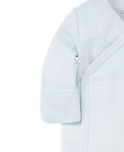 Kissy Kissy Blue Pointelle Long Sleeve Cross Tee> Classic Collections