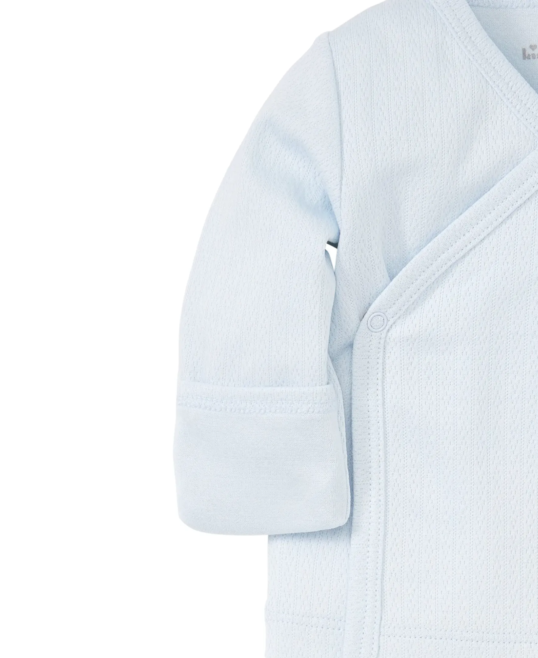Kissy Kissy Blue Pointelle Long Sleeve Cross Tee> Classic Collections