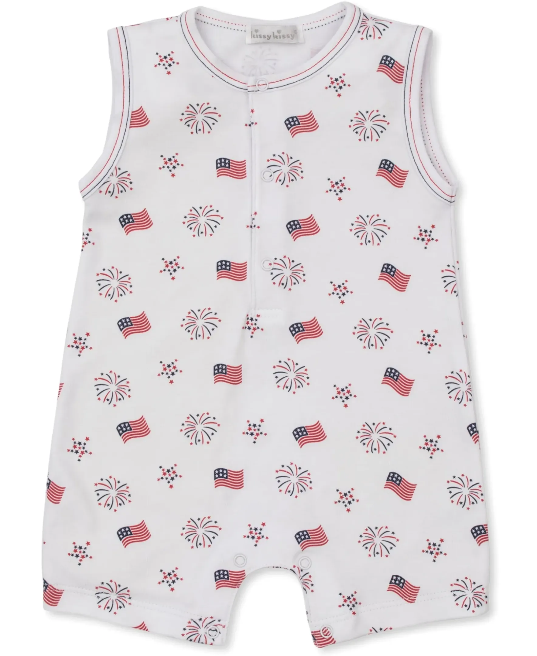 Kissy Kissy Bold Stripes & Bright Stars Sleeveless Playsuit> Playsuits|Rompers