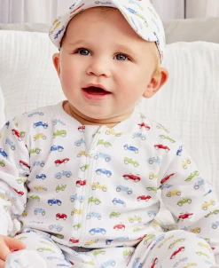 Kissy Kissy Car Central Zip Footie> Footies|Pajamas