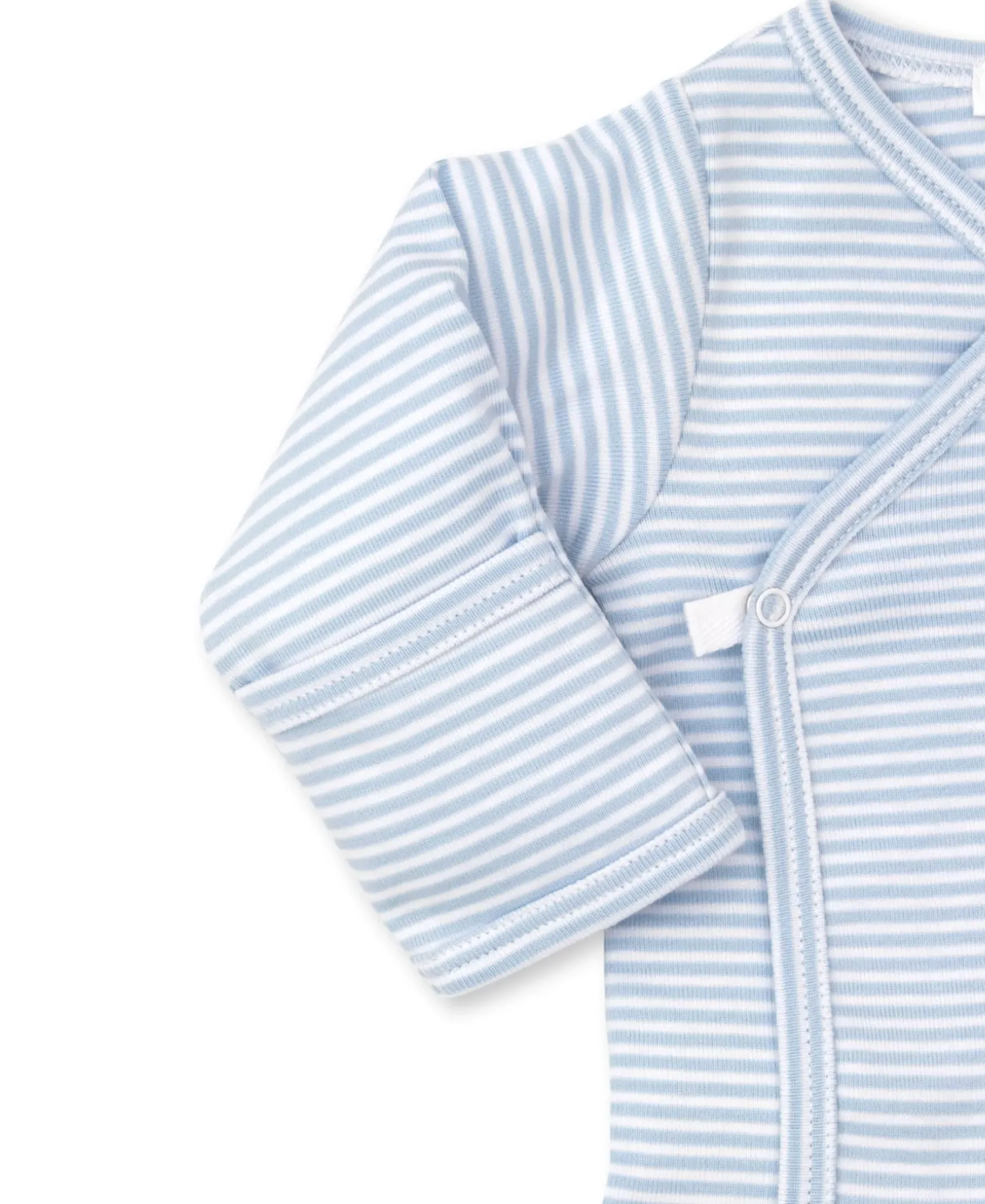 Kissy Kissy Classic Rib Blue Stripe Footed Pant Set> Classic Collections