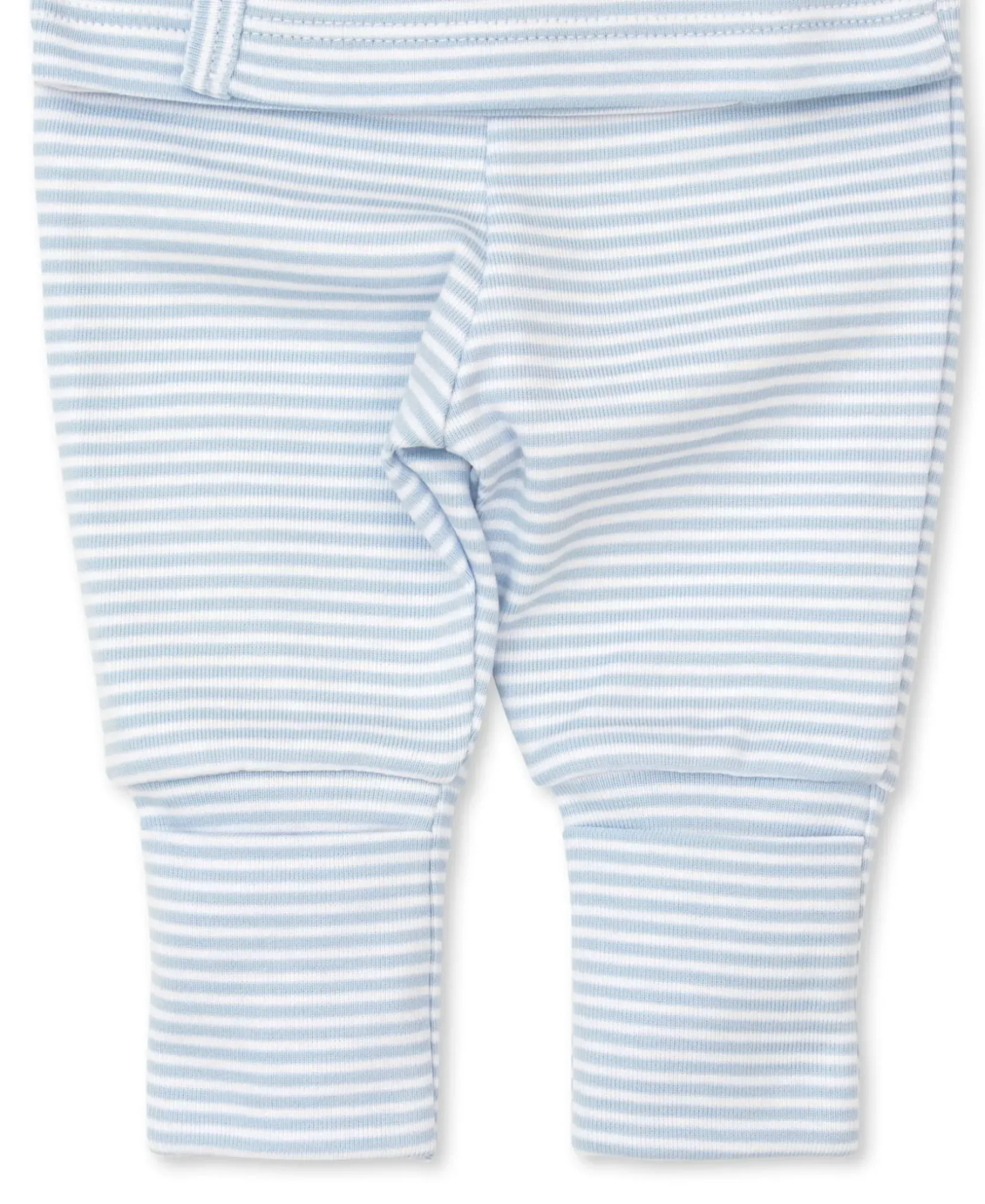 Kissy Kissy Classic Rib Blue Stripe Footed Pant Set> Classic Collections