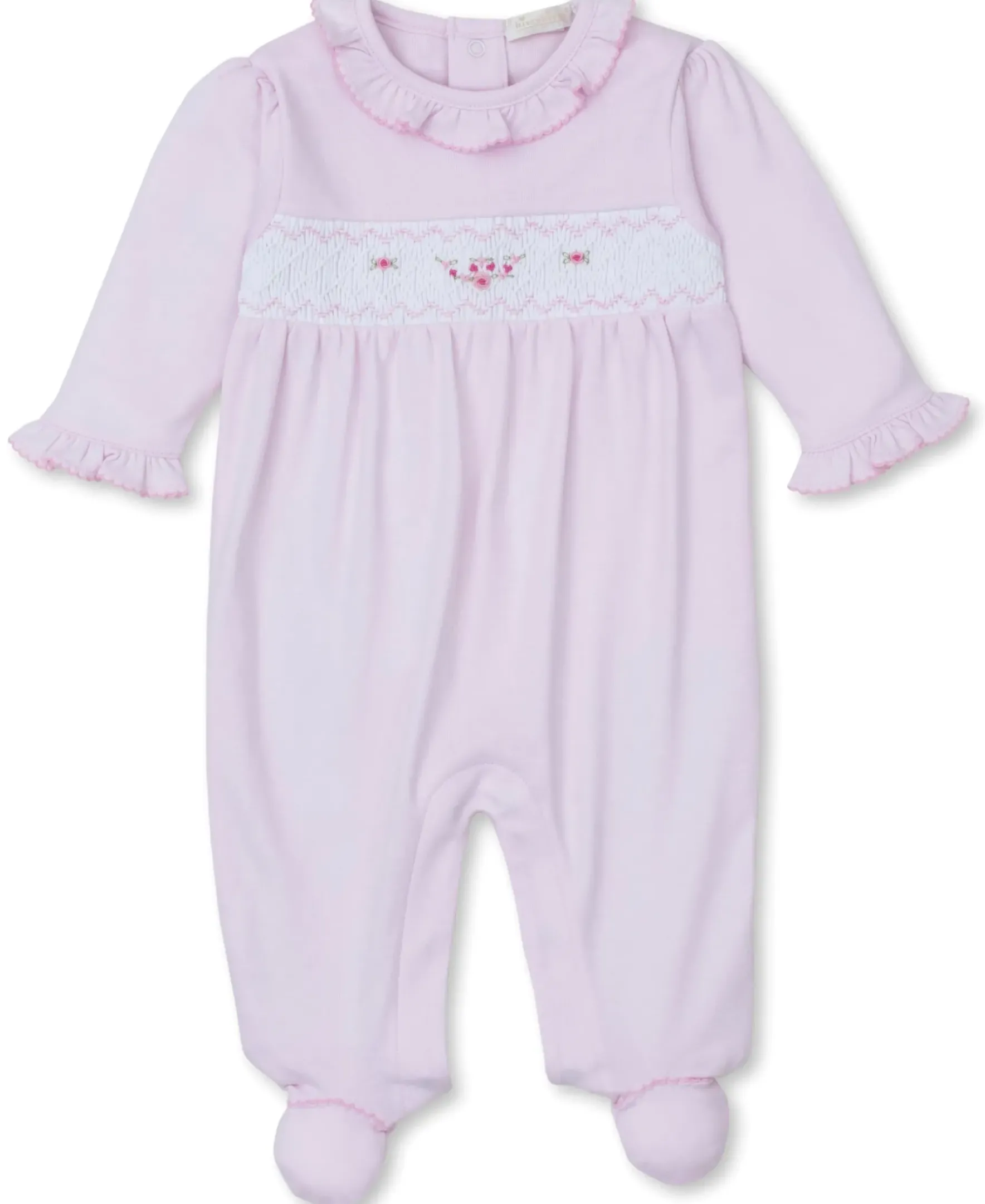 Kissy Kissy CLB Fall Medley 24 Hand Smocked Footie> Footies|Smocking + Hand Embroidery