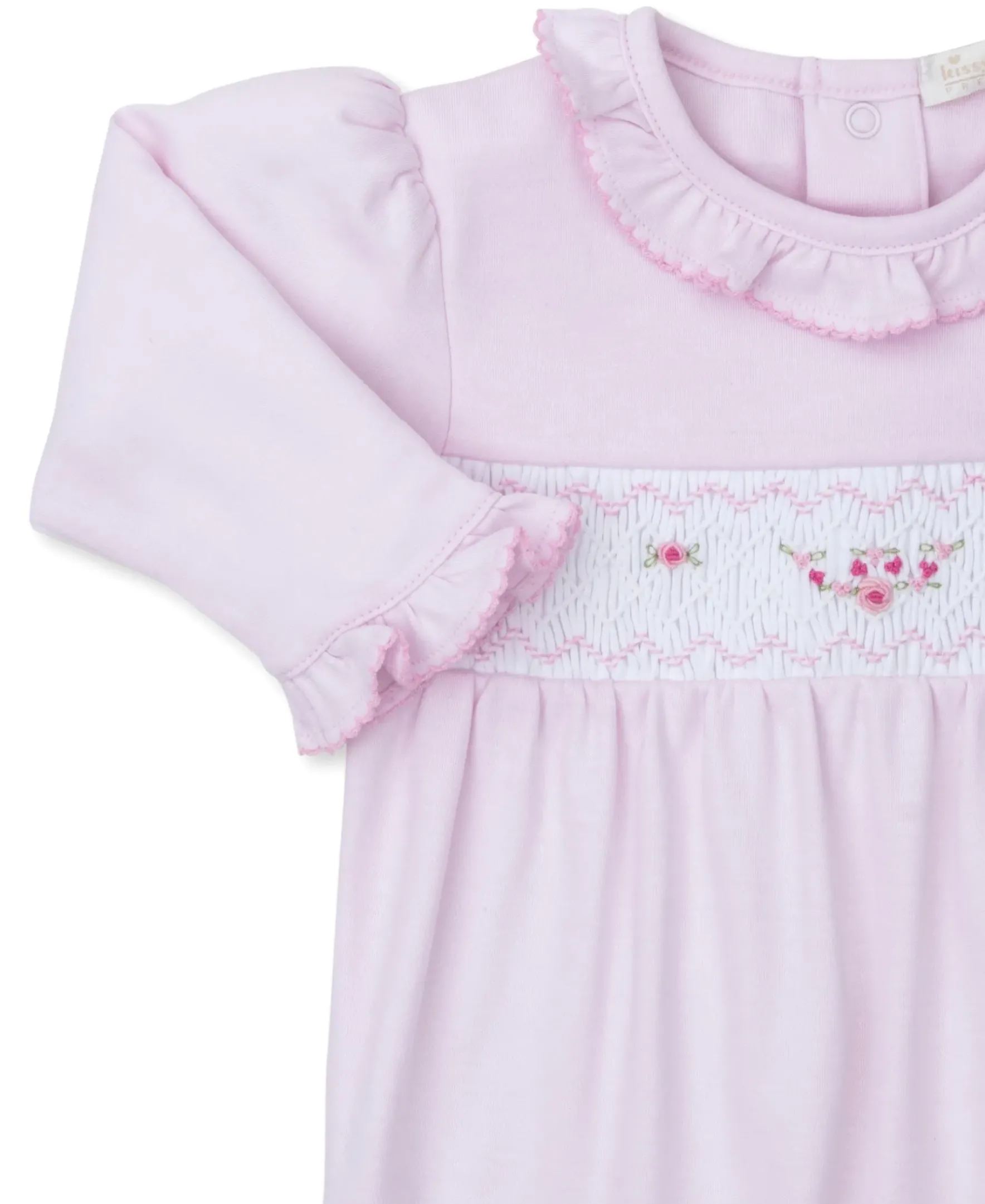 Kissy Kissy CLB Fall Medley 24 Hand Smocked Footie> Footies|Smocking + Hand Embroidery