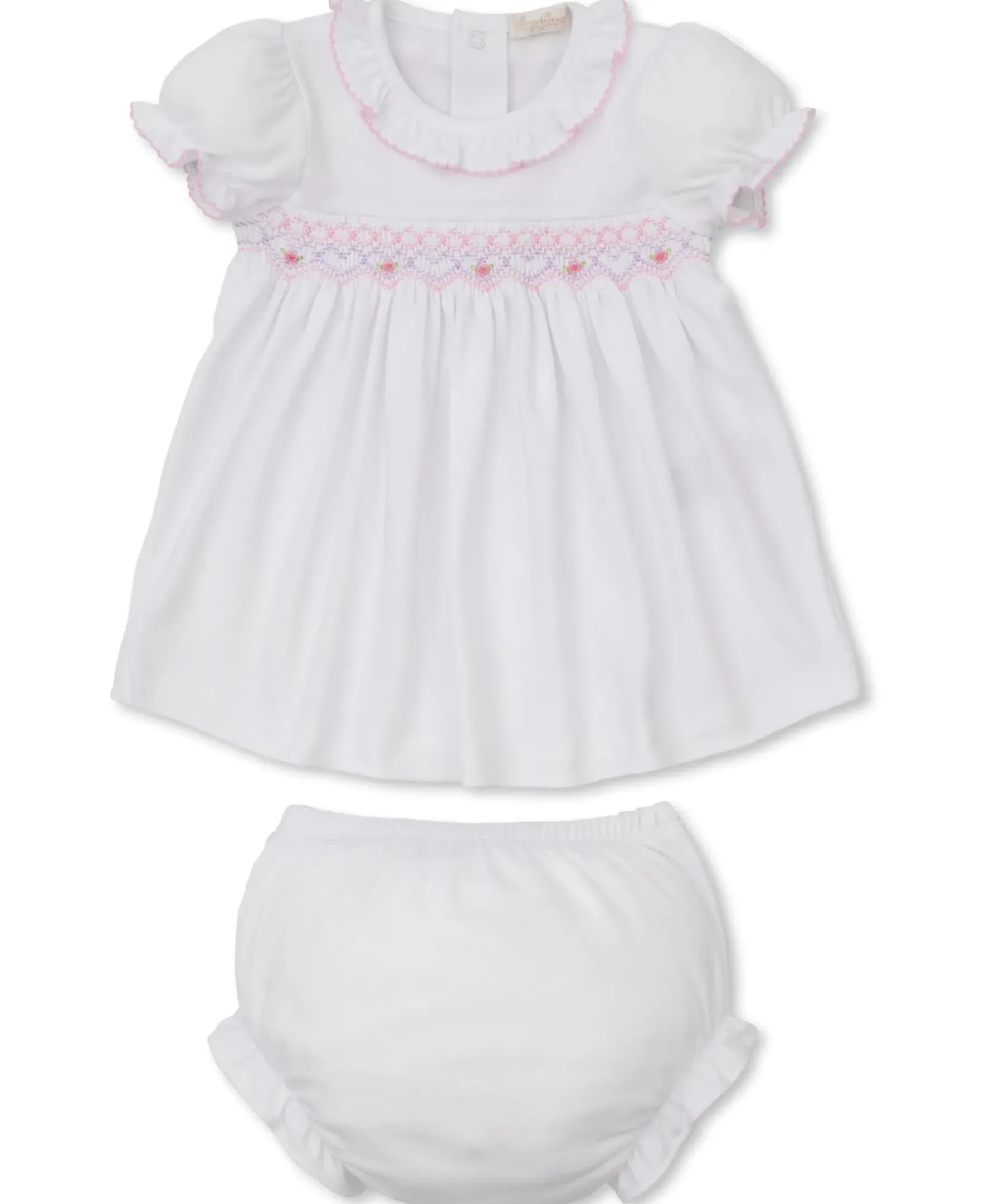 Kissy Kissy CLB Summer Bishop 25 Hand Smocked Dress Set> Dresses + Bubbles|Smocking + Hand Embroidery