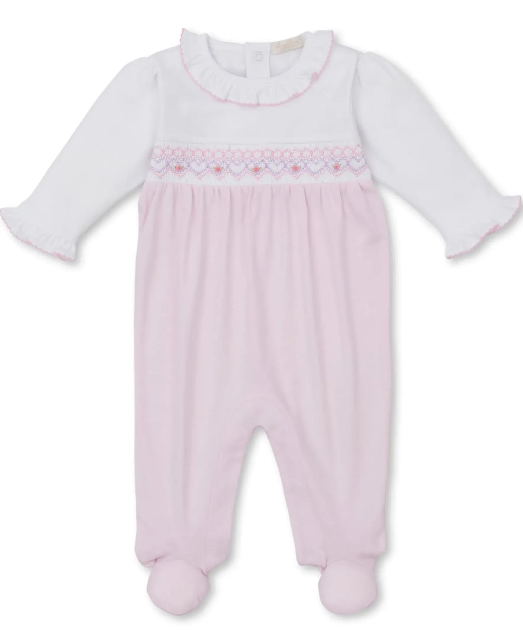 Kissy Kissy CLB Summer Bishop 25 Hand Smocked Footie> Footies|Smocking + Hand Embroidery