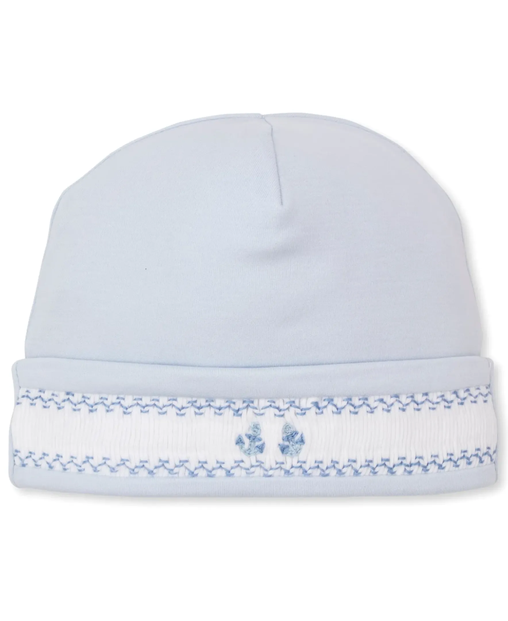 Kissy Kissy CLB Summer Medley 25 Blue Hand Smocked Hat> Hats|Smocking + Hand Embroidery