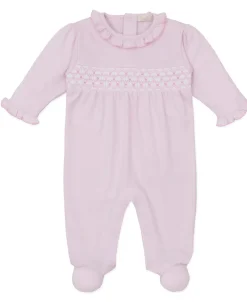 Kissy Kissy CLB Summer 25 Hand Smocked Footie> Footies|Smocking + Hand Embroidery