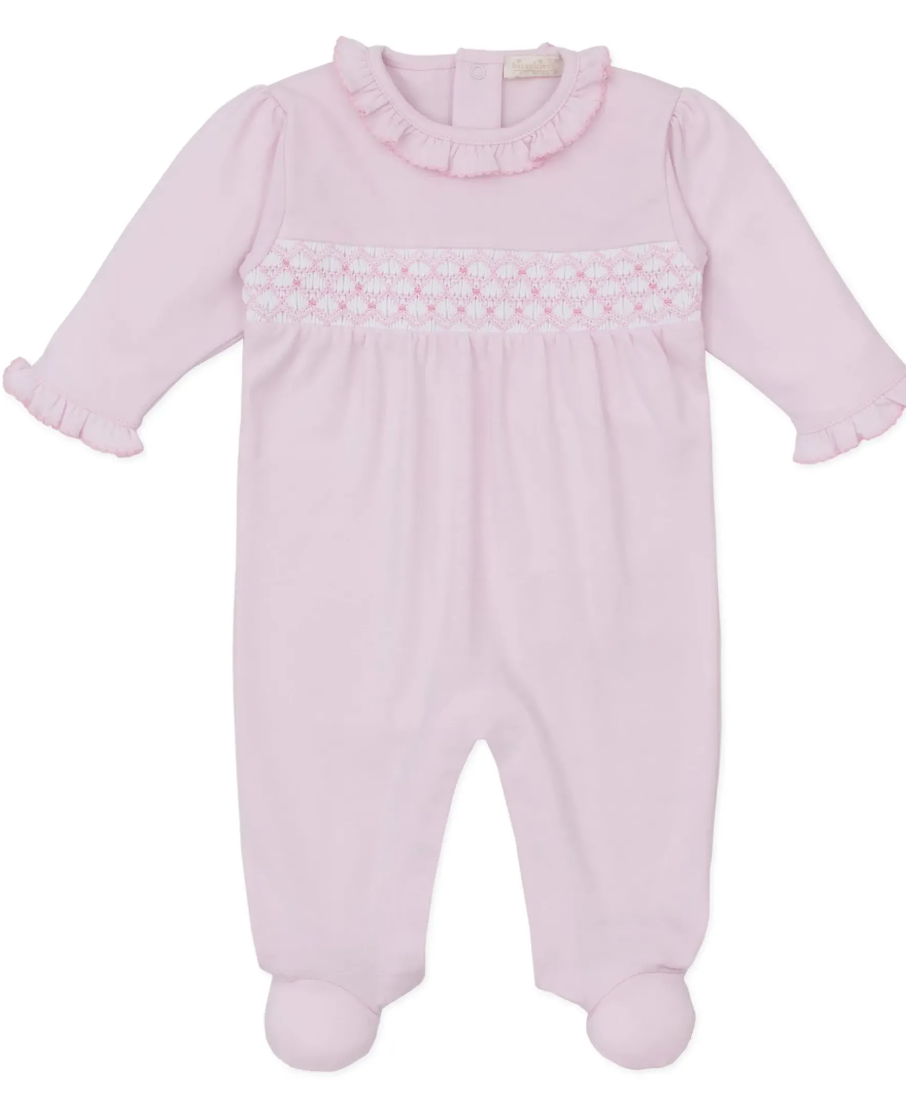 Kissy Kissy CLB Summer 25 Hand Smocked Footie> Footies|Smocking + Hand Embroidery