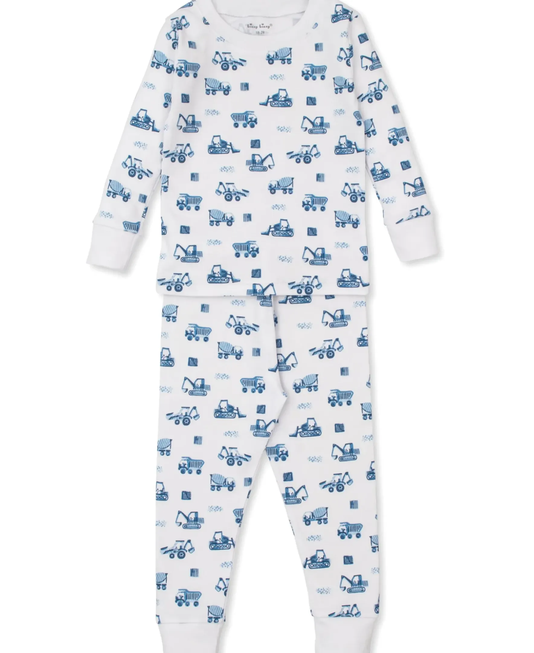 Kissy Kissy Construction Trucks Toddler Pajama Set>Kids Pajamas|Pajamas
