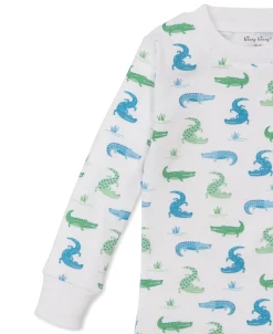 Kissy Kissy Cruising Crocodiles Pajama Set><noscript><img width=