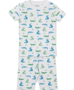 Kissy Kissy Cruising Crocodiles Short Pajama Set> Pajamas