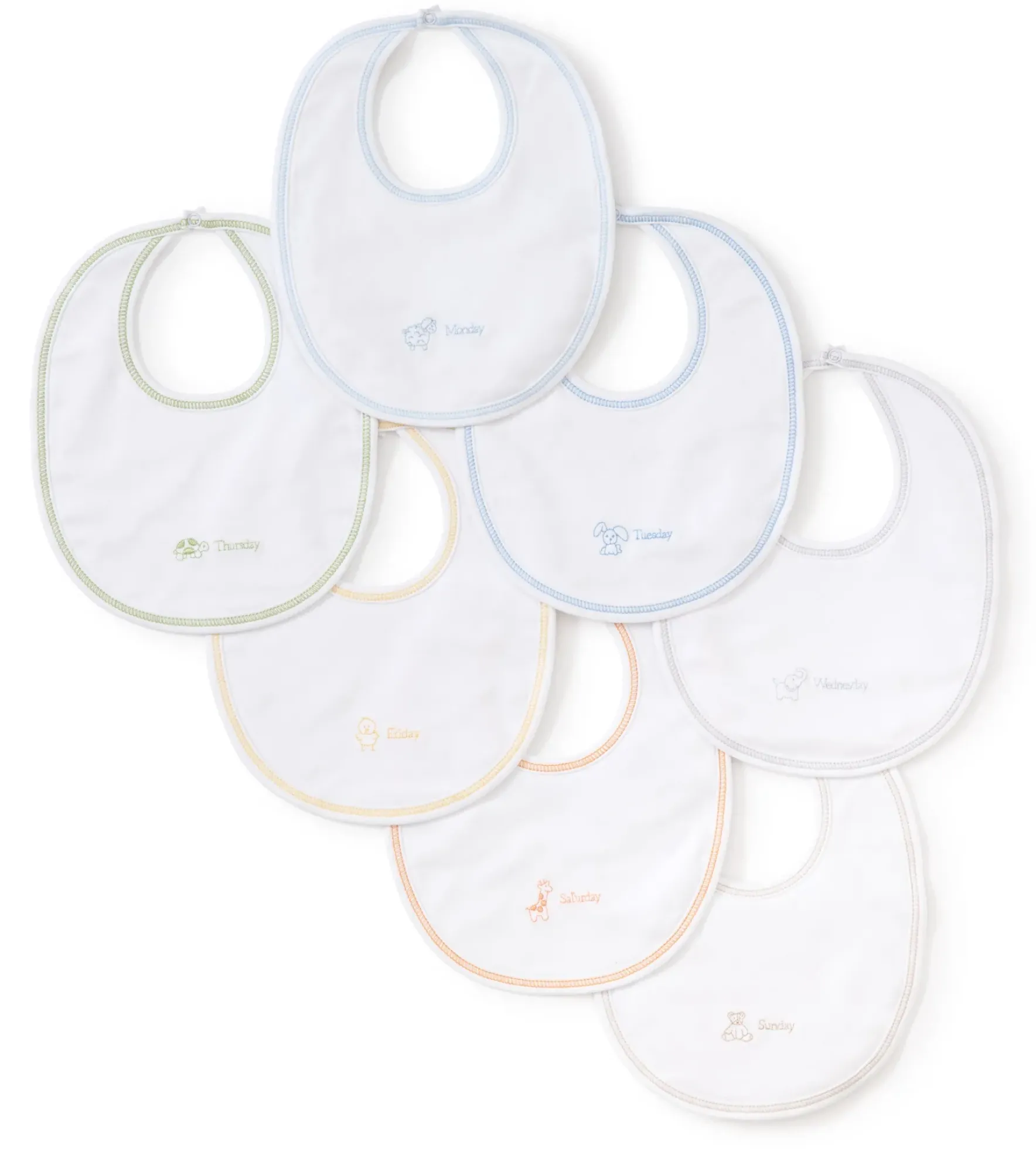 Kissy Kissy Days of the Week Boys Bib Set> Bibs|Multipacks + Sets