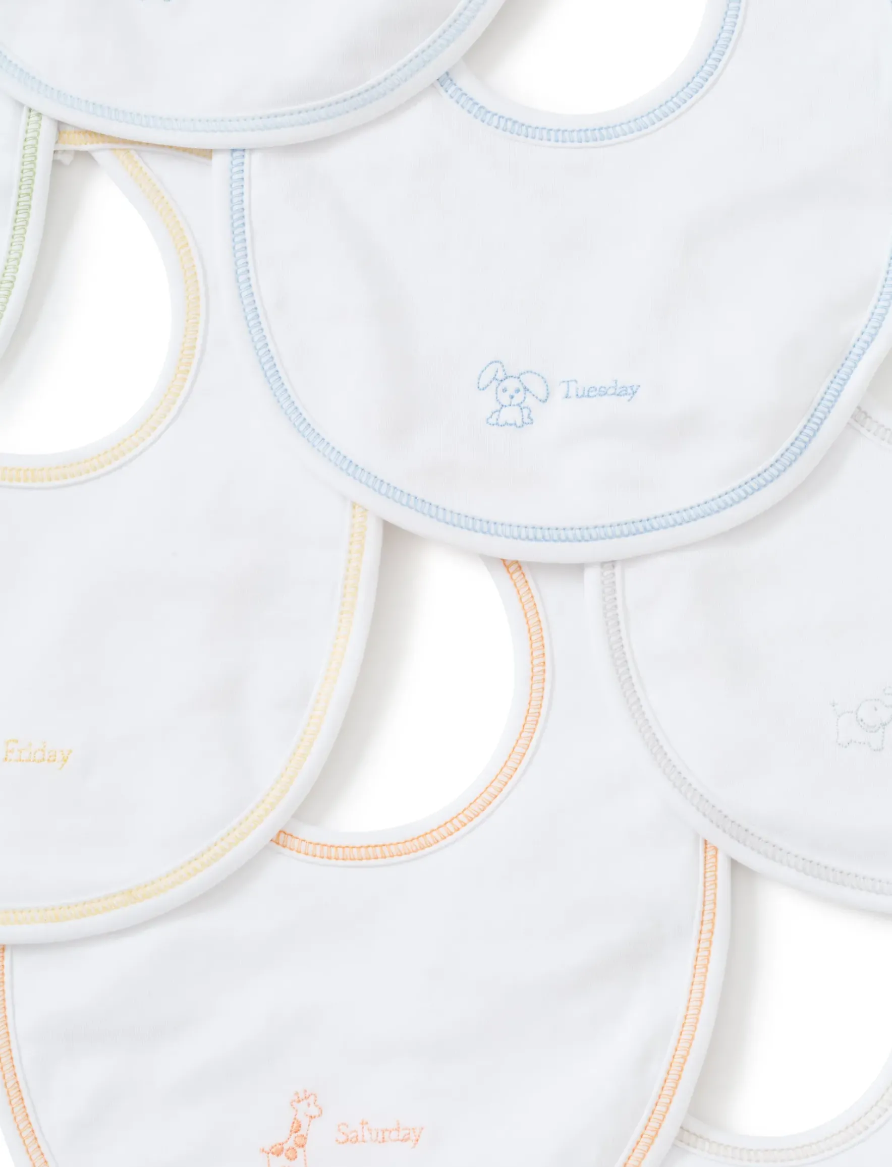 Kissy Kissy Days of the Week Boys Bib Set> Bibs|Multipacks + Sets
