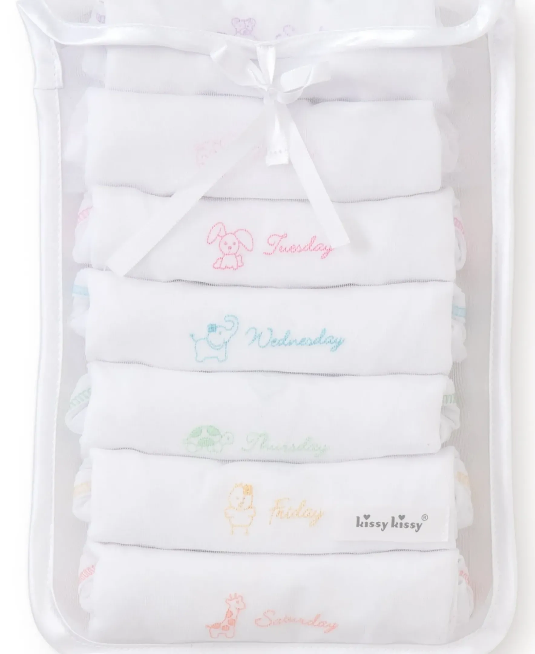 Kissy Kissy Days of the Week Girls Bodysuit Set> Bodysuits|Multipacks + Sets