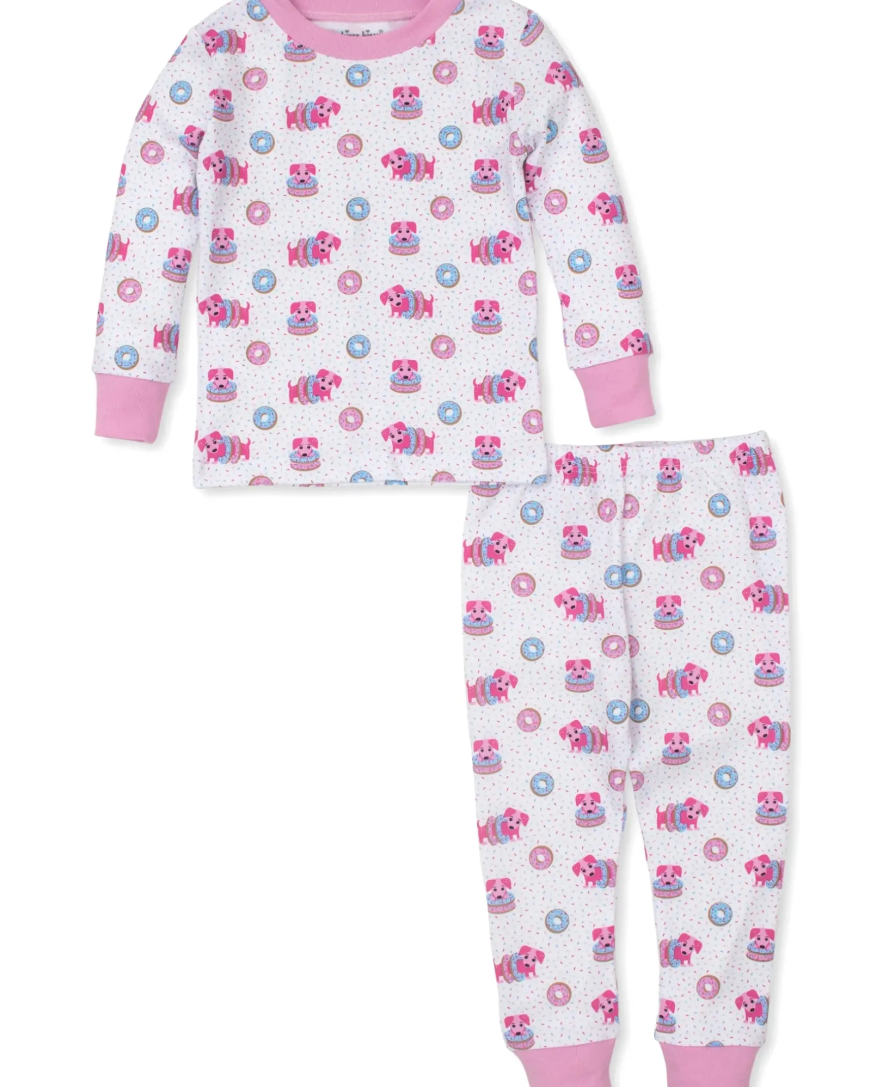 Kissy Kissy Doughnut Pups Toddler Pajama Set>Kids Pajamas|Pajamas