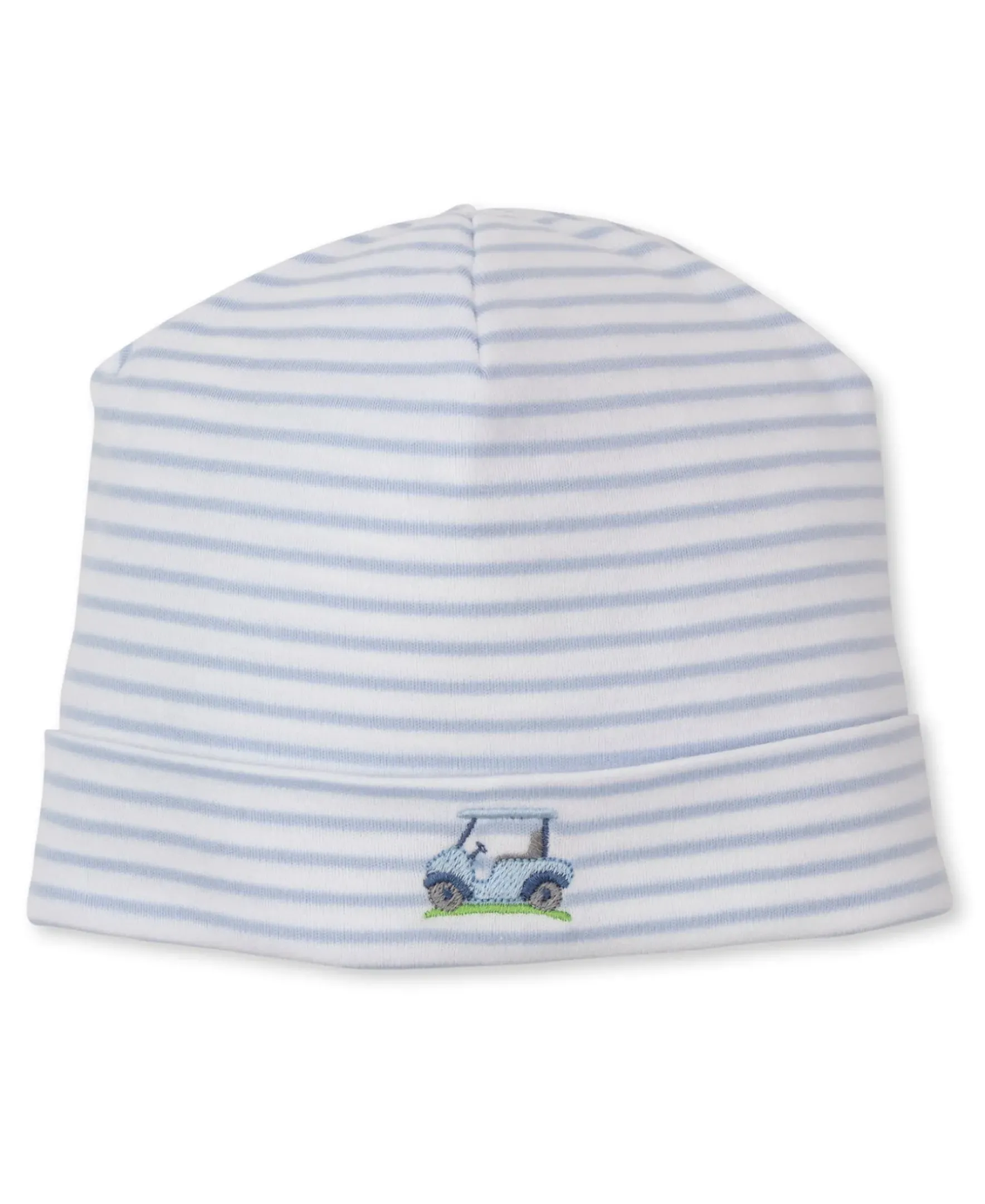 Kissy Kissy Fairway Foursome Blue Stripe Hat> Hats