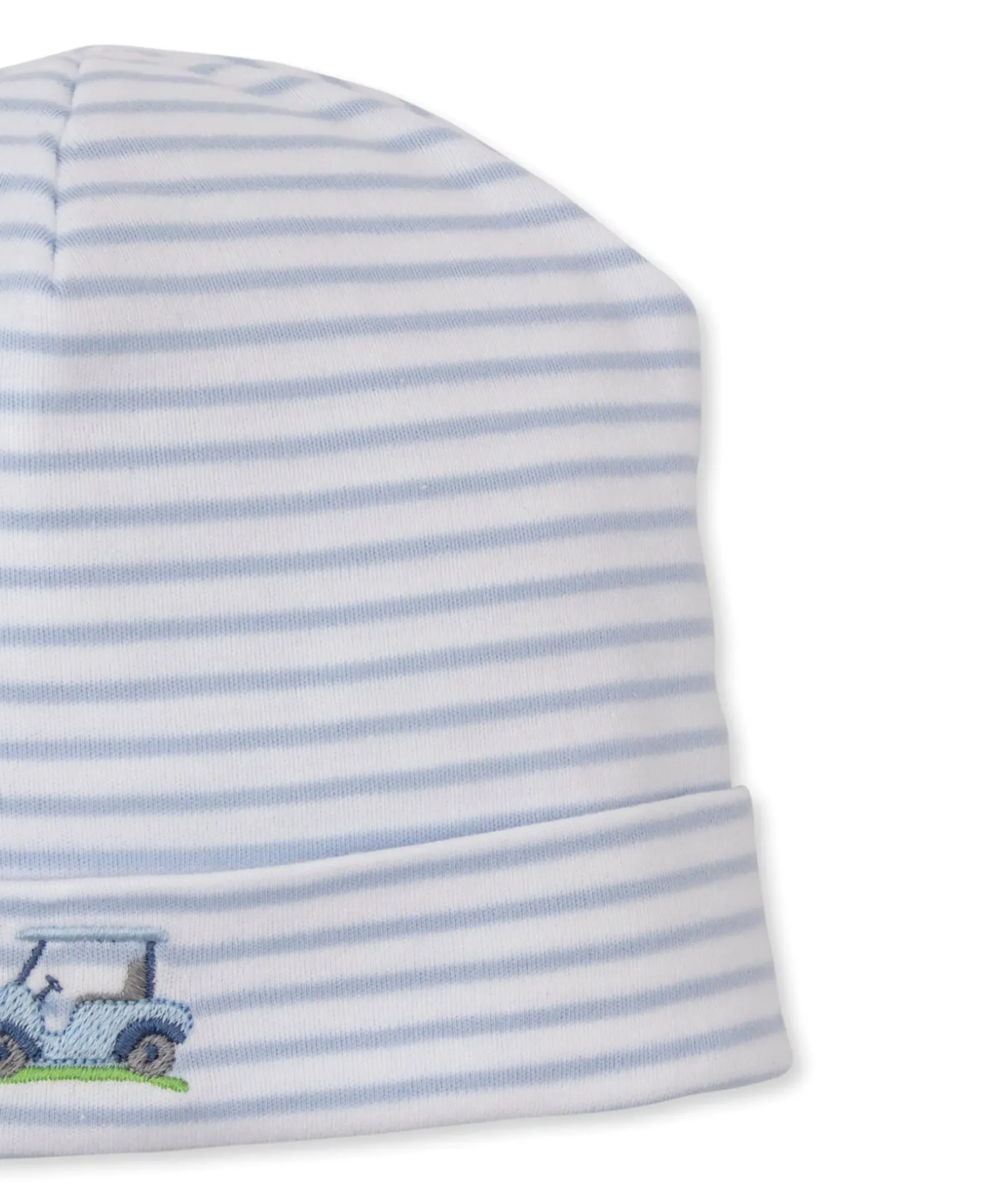 Kissy Kissy Fairway Foursome Blue Stripe Hat> Hats