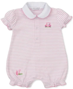 Kissy Kissy Fairway Foursome Stripe Short Playsuit> Playsuits|Rompers