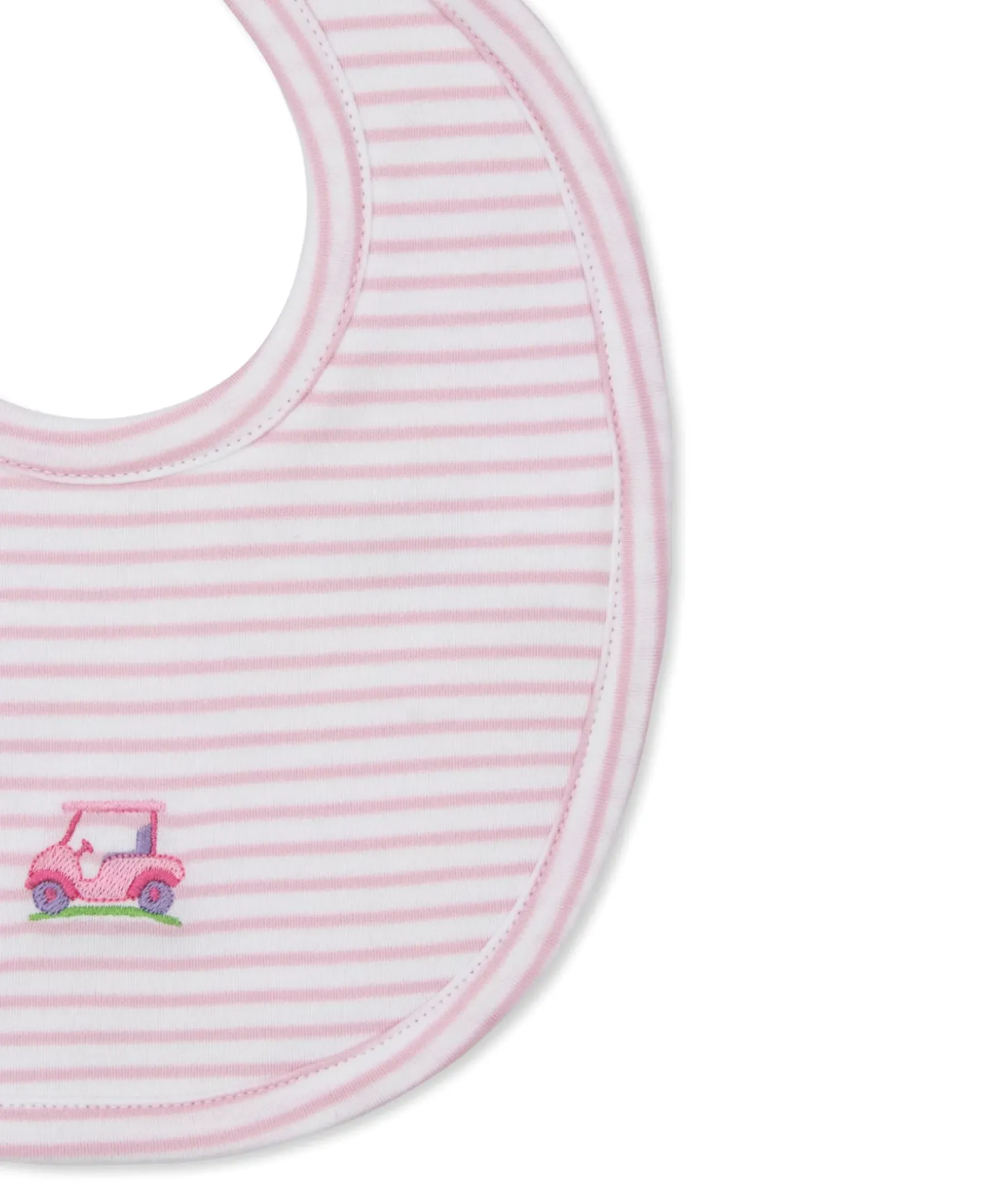 Kissy Kissy Fairway Foursome Stripe Bib> Bibs