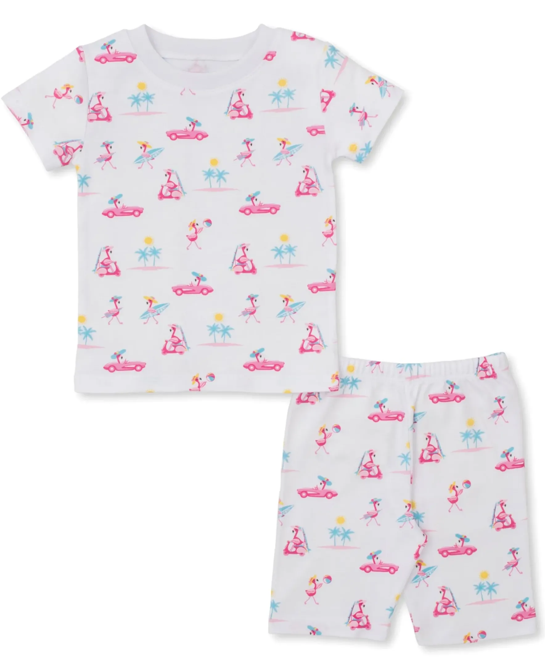 Kissy Kissy Flamingos Surfs Up Short Pajama Set> Pajamas