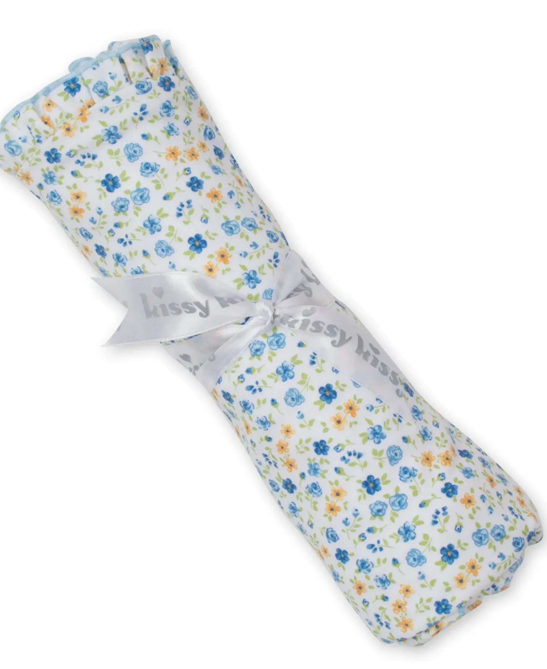 Kissy Kissy Floral Fantasy Blue Blanket> Blankets