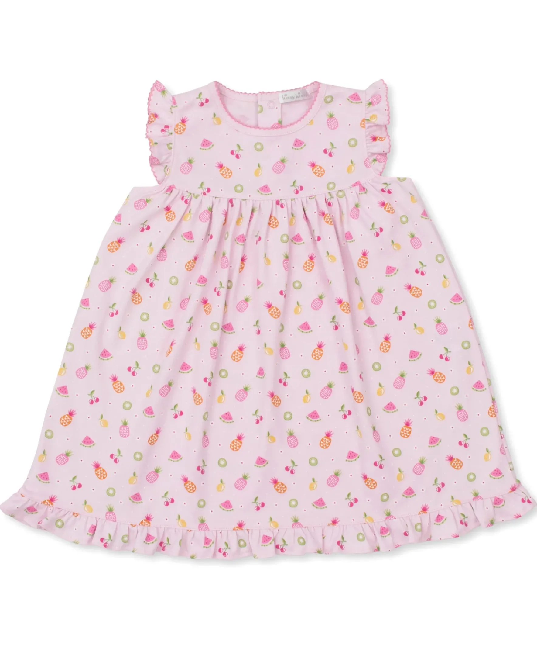 Kissy Kissy Fruit Fiesta Pink Toddler Dress>Kids Dresses|Dresses + Bubbles