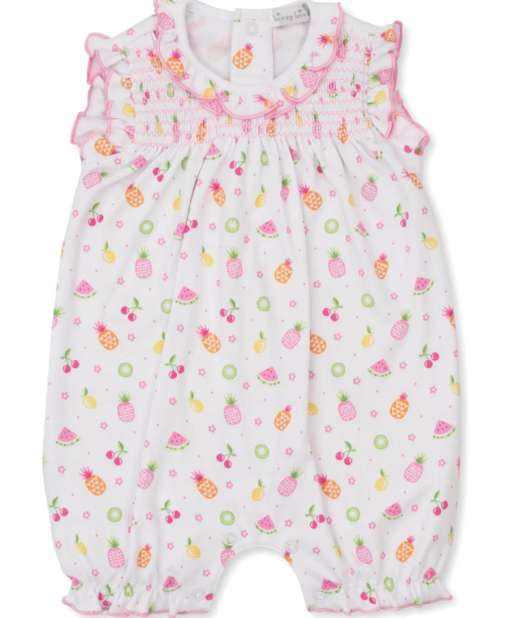 Kissy Kissy Fruit Fiesta White Sleeveless Playsuit> Playsuits|Rompers