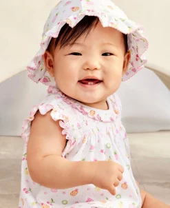 Kissy Kissy Fruit Fiesta White Sleeveless Playsuit> Playsuits|Rompers