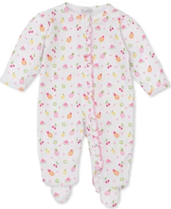 Kissy Kissy Fruit Fiesta White Zip Footie> Footies|Pajamas