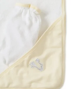 Kissy Kissy Giraffe Generations Stripe Hooded Towel & Mitt Set><noscript><img width=