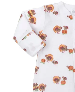 Kissy Kissy Gobble Gobble Zip Footie & Hat Set><noscript><img width=