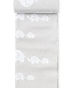 Kissy Kissy Gray Elephant Knit Novelty Blanket> Blankets|Classic Collections