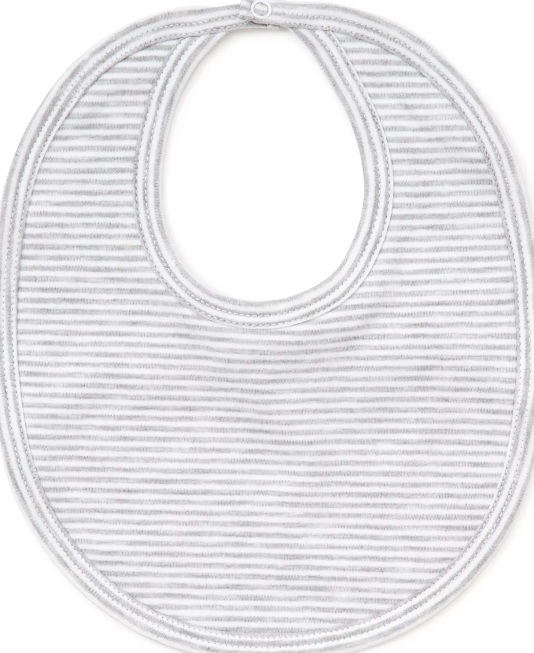 Kissy Kissy Gray Kissy Essentials Stripe Bib> Bibs|Classic Collections