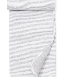Kissy Kissy Gray Kissy Essentials Stripe Blanket><noscript><img width=